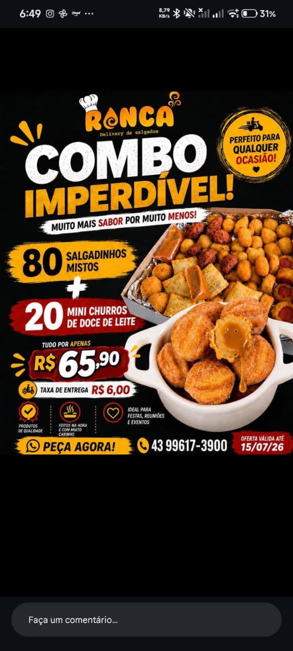 Combo Imperdivel
